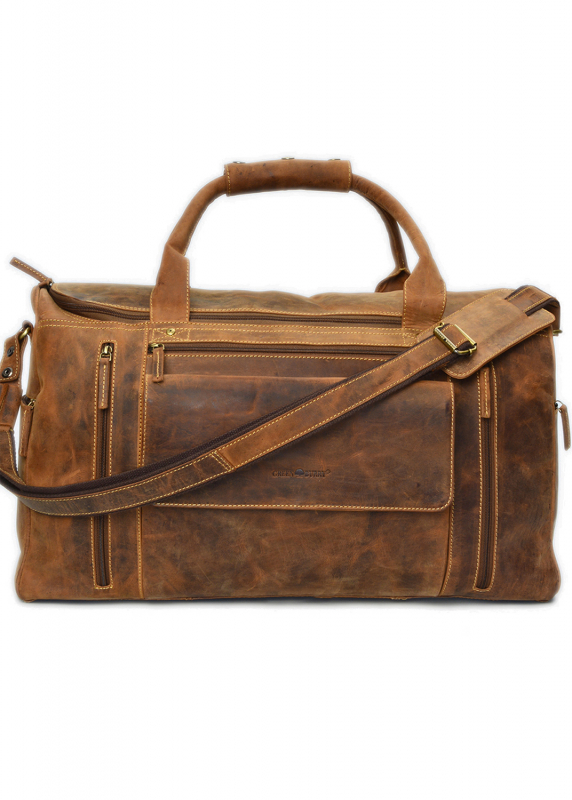 Vintage-Leder Reisetasche, braun